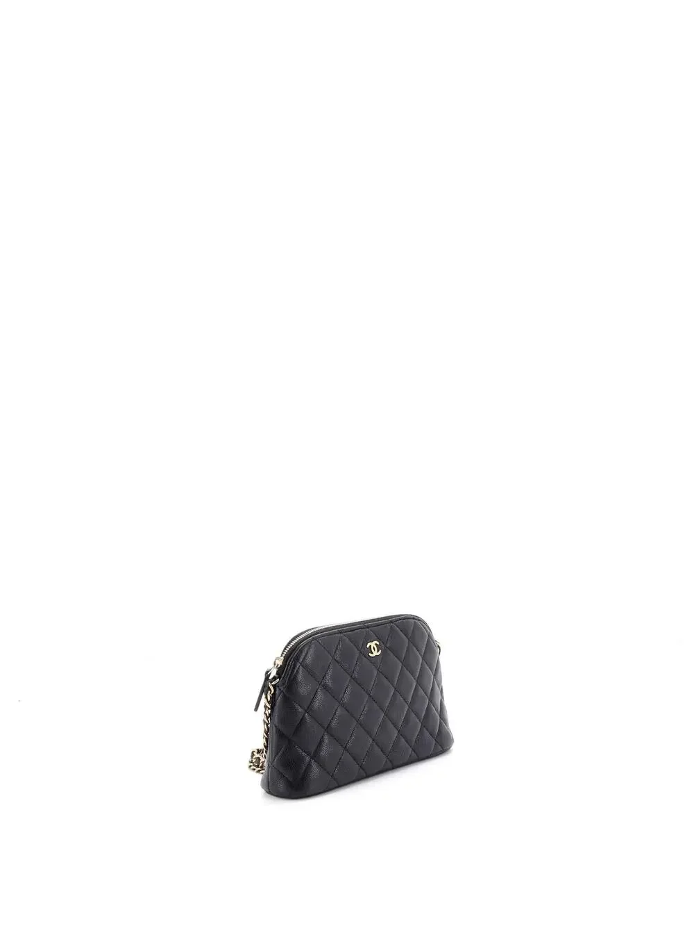 Chanel Cc Dome Zip Clutch With Chain #260993C45B